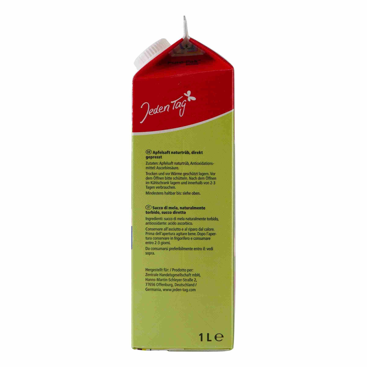 Jeden Tag Apfelsaft -naturtrüb- (12 x 1,0L)