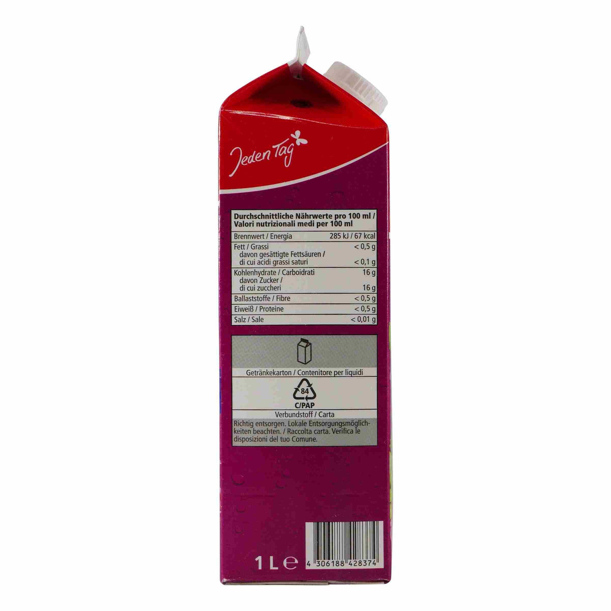 Jeden Tag Traubensaft (12 x 1,0L)