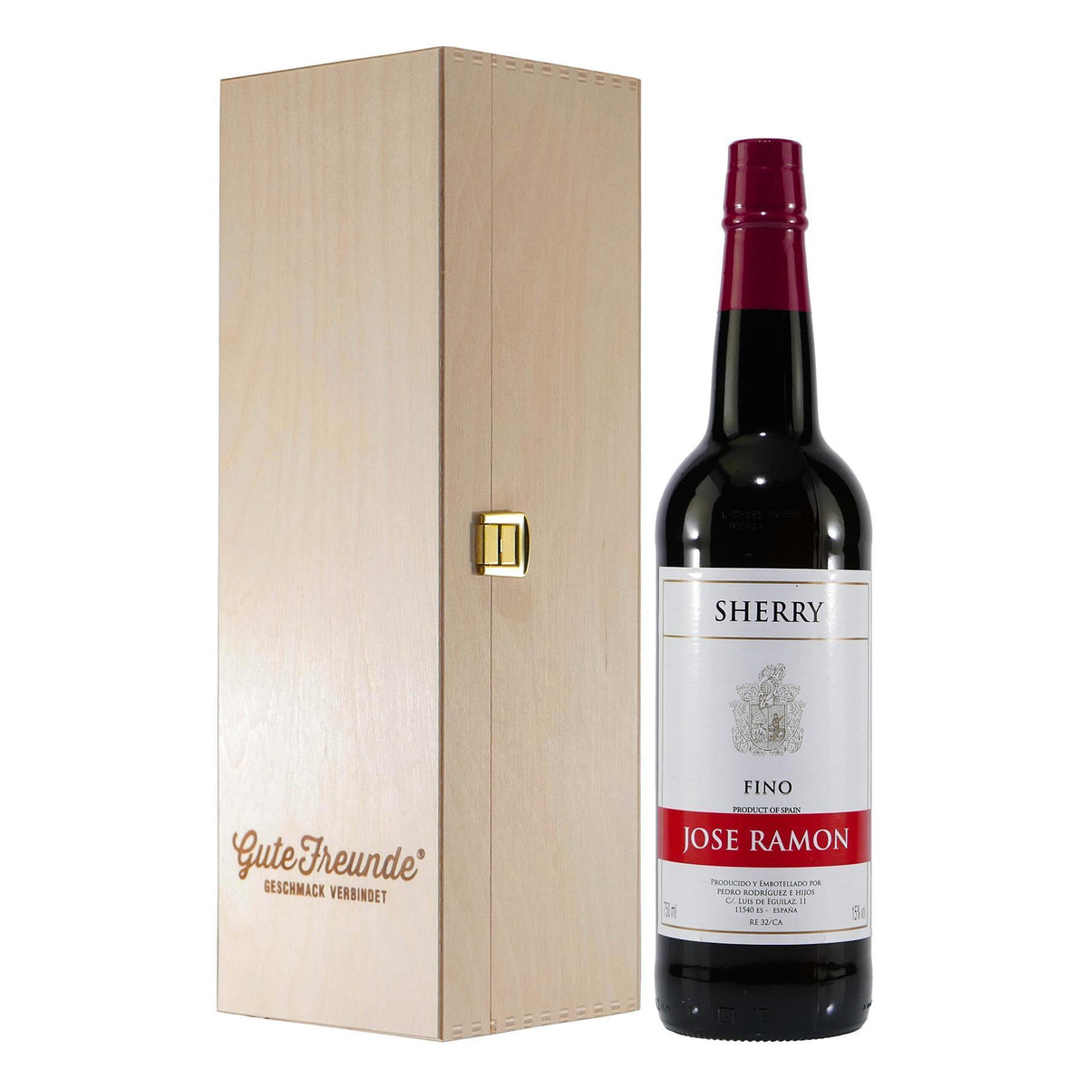Jose Ramon Sherry -Fino- mit Geschenk-Holzkiste