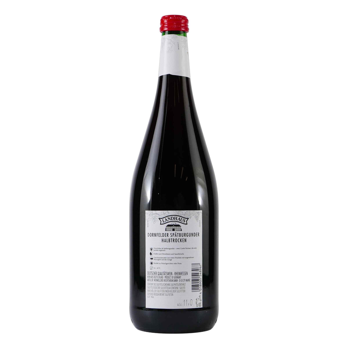 Landhaus Dornfelder Spätburgunder -halbtrocken- (6 x 1,0L)