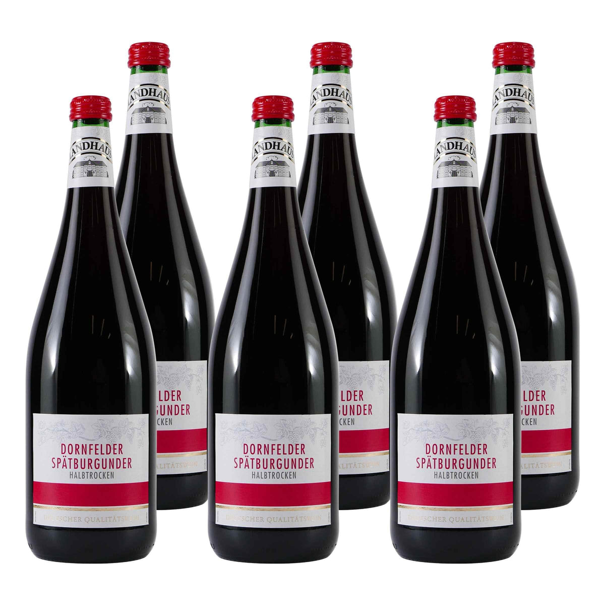 Landhaus Dornfelder Spätburgunder -halbtrocken- (6 x 1,0L)