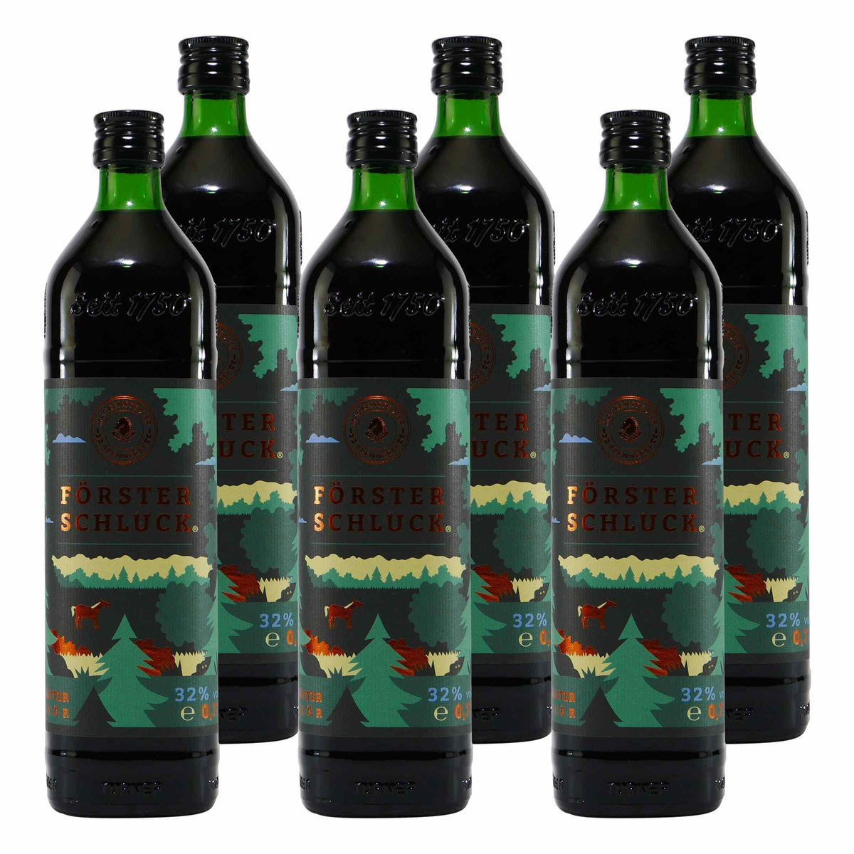 Mackenstedter Försterschluck Kräuterlikör (6 x 0,7L)