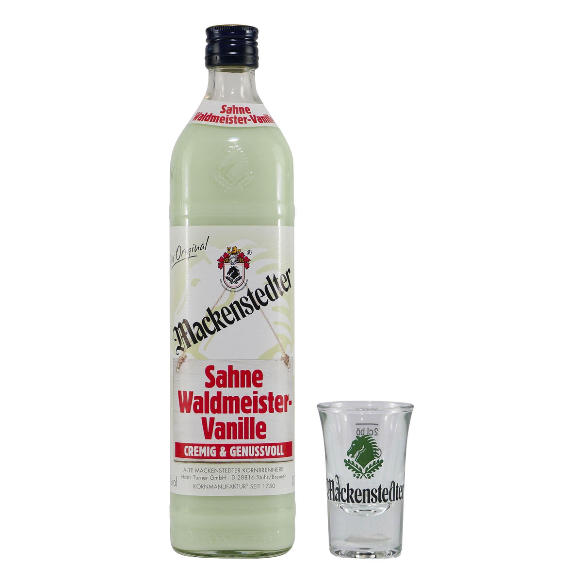 Mackenstedter Waldmeister-Vanille mit 6x Shotgläsern