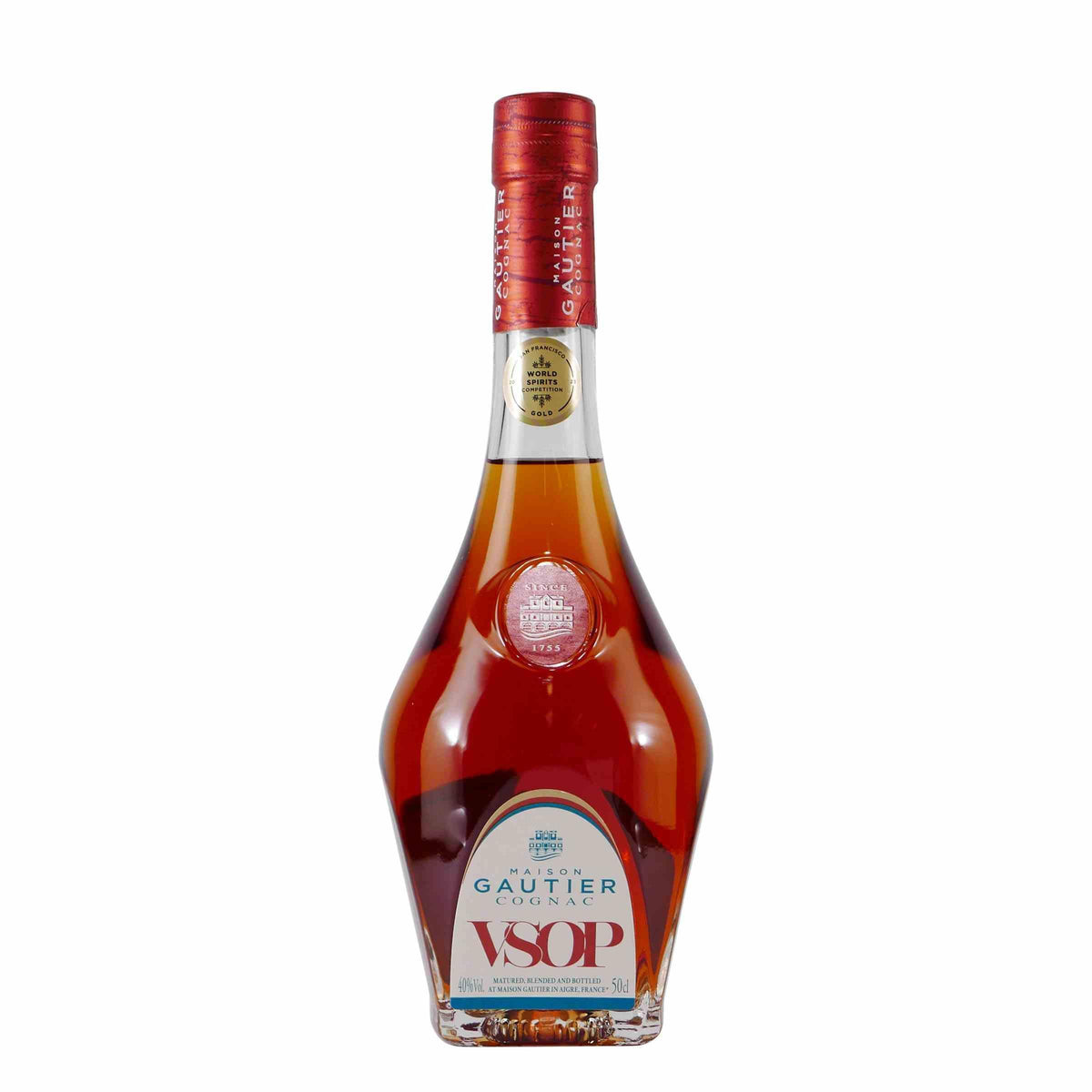 Maison Gautier Cognac V.S.O.P. mit Geschenk-Holzkiste