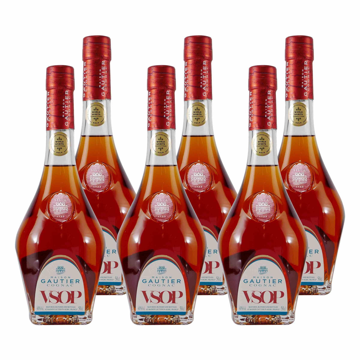 Maison Gautier Cognac V.S.O.P. (6 x 0,5L)