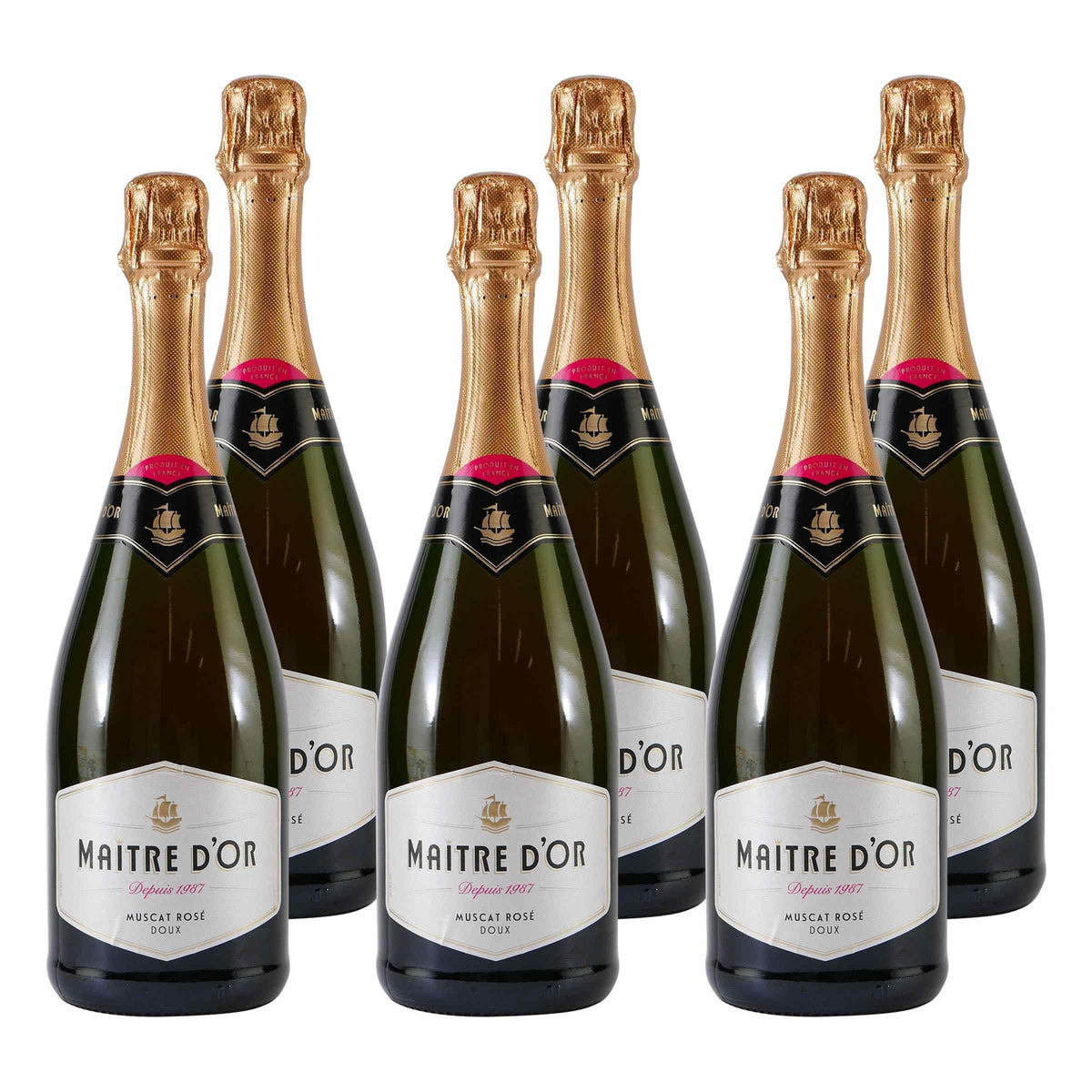 Maitre d´Or Sekt Muscat Rosé -doux- (6 x 0,75L)