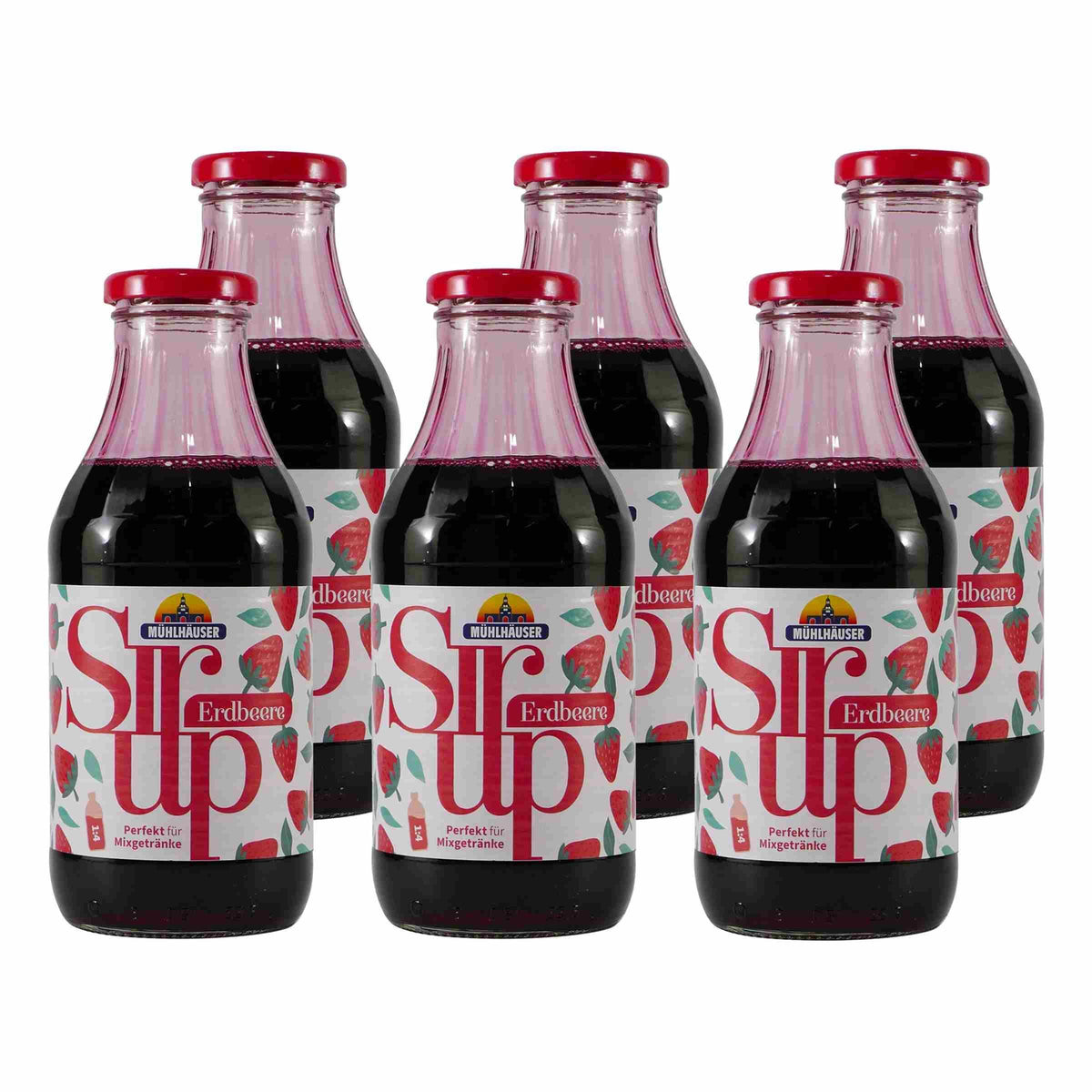 Mühlhäuser Erdbeer Getränkesirup (12 x 0,5L)