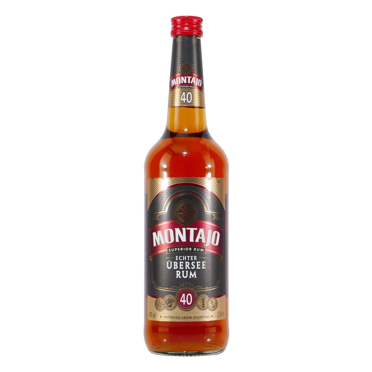 Montajo Echter Übersee Rum 40% mit Geschenk-Holzkiste
