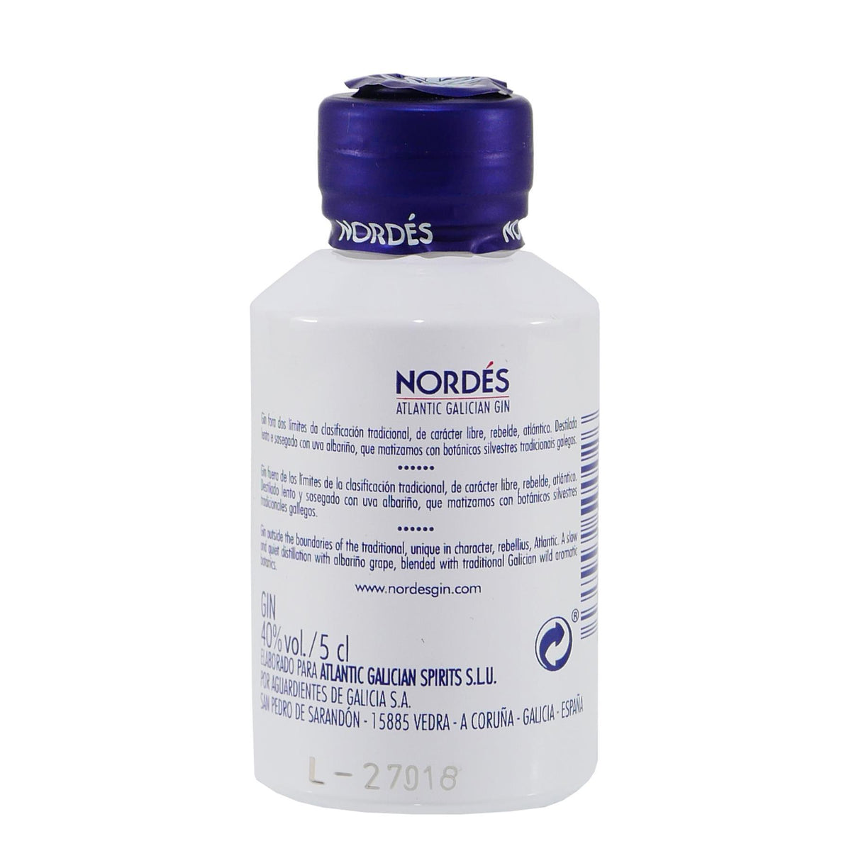 Nordés Atlantic Galician Gin "mini" 0,05L