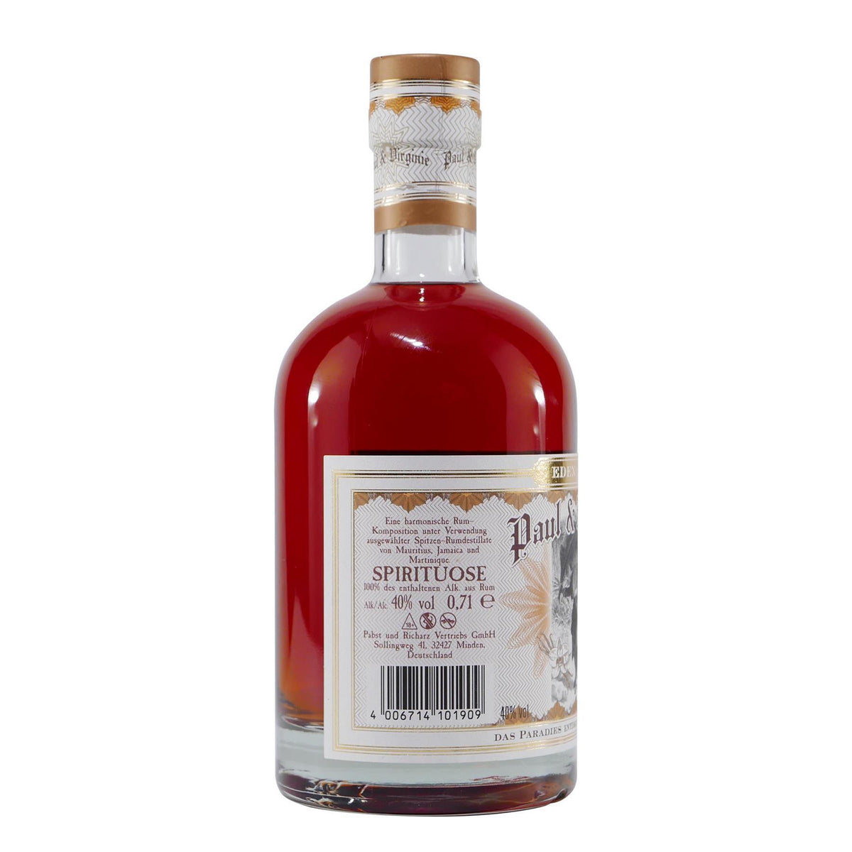 Paul & Virginie Spiced Spirituose mit Geschenk-Holzkiste