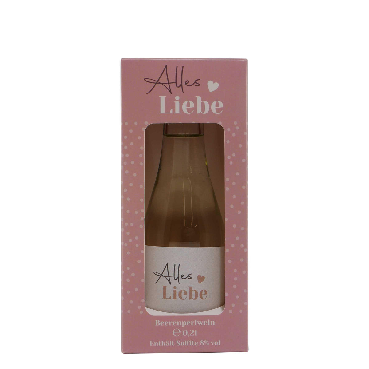 Geschenkverpackung Perlwein "Alles Liebe"