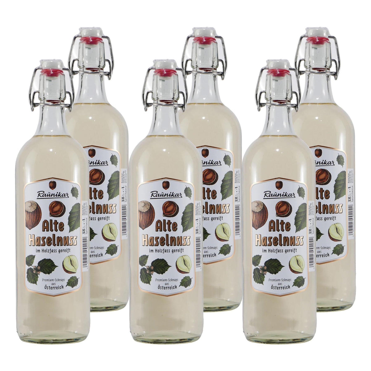 Raunikar Alte Haselnuss Nussbrand (6 x 1,0L)