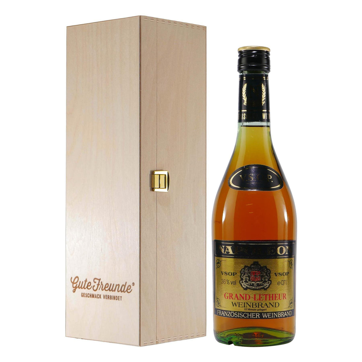 Napoleon V.S.O.P. Weinbrand mit Geschenk-Holzkiste