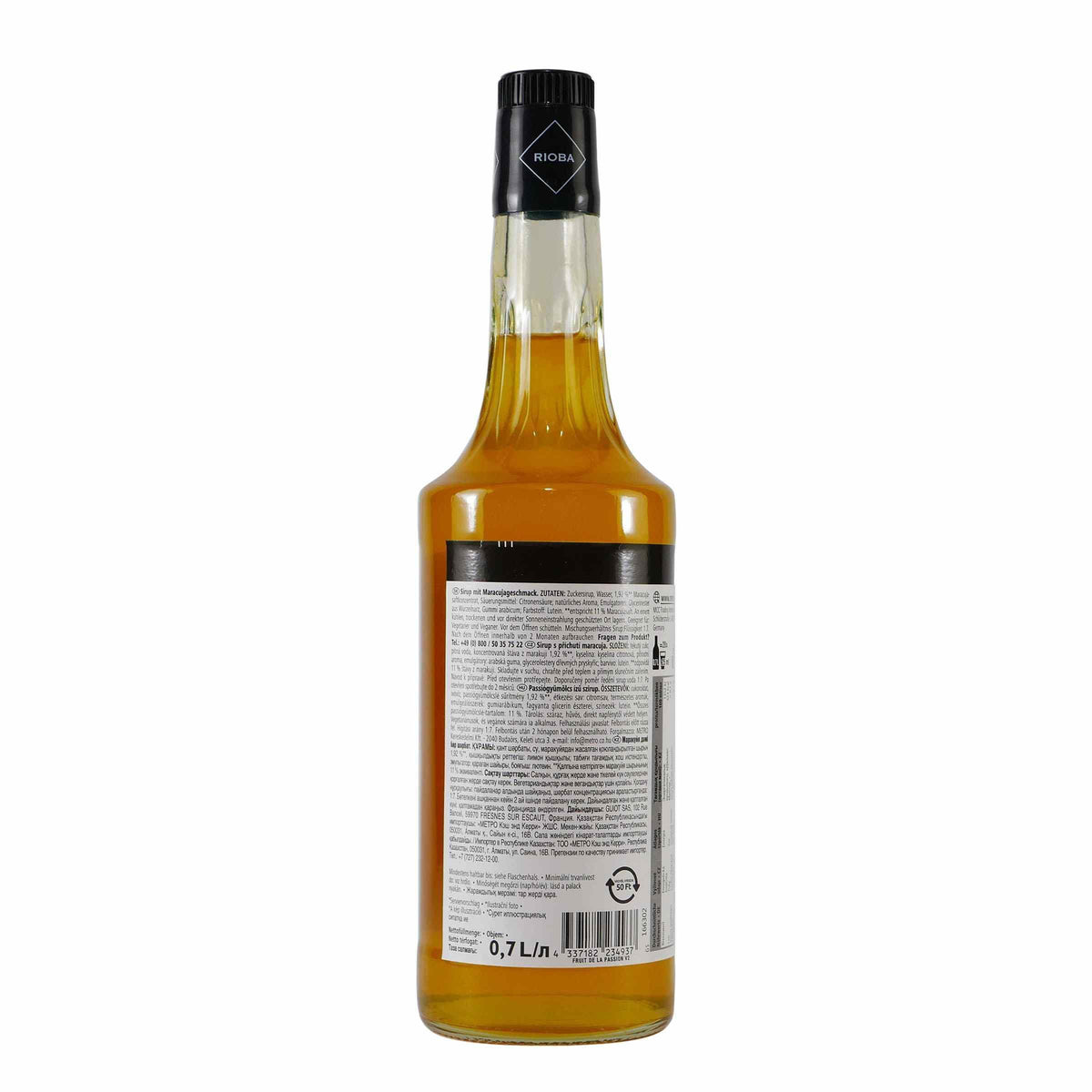 Rioba Passion Fruit (Maracuja) Syrup (6 x 0,7L)