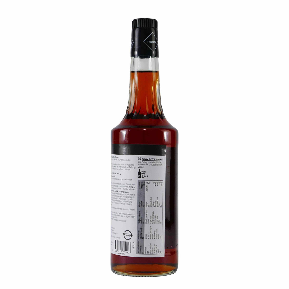 Rioba Salted Caramel Flavour Syrup (6 x 0,7L)