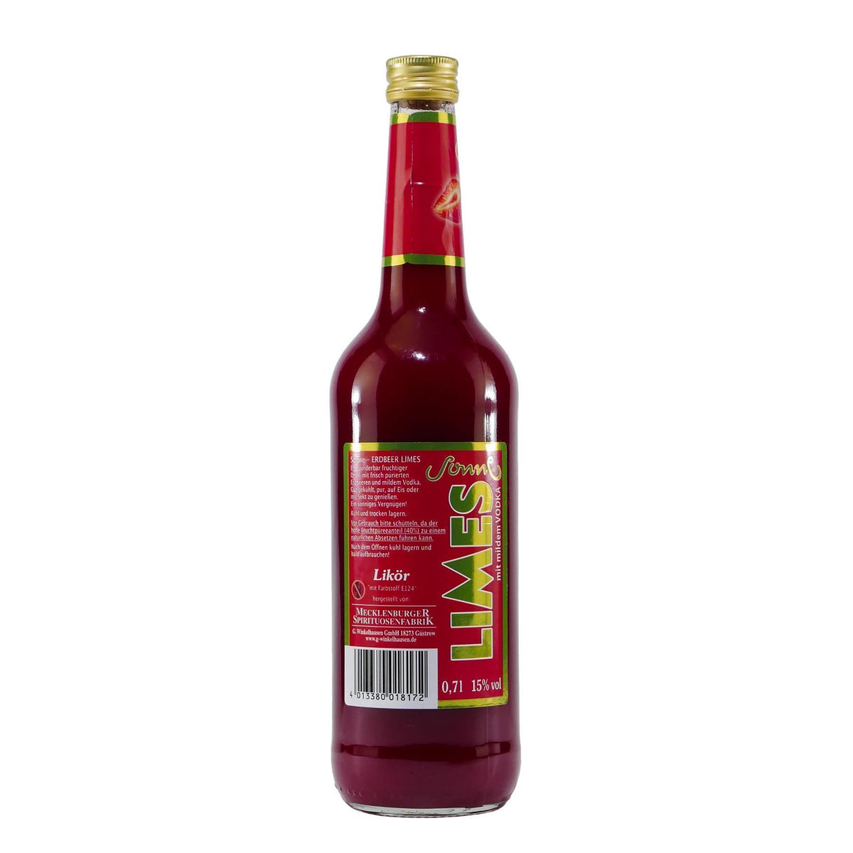 Sonne Erdbeer-Limes Likör