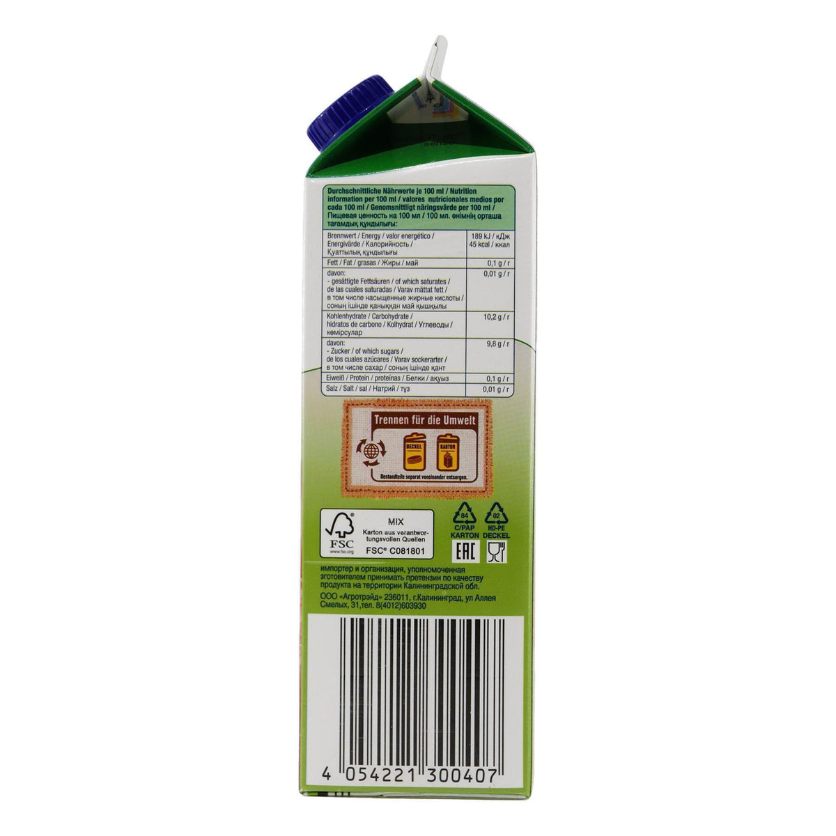 Sonnländer Apfelsaft (8 x 1,0L)