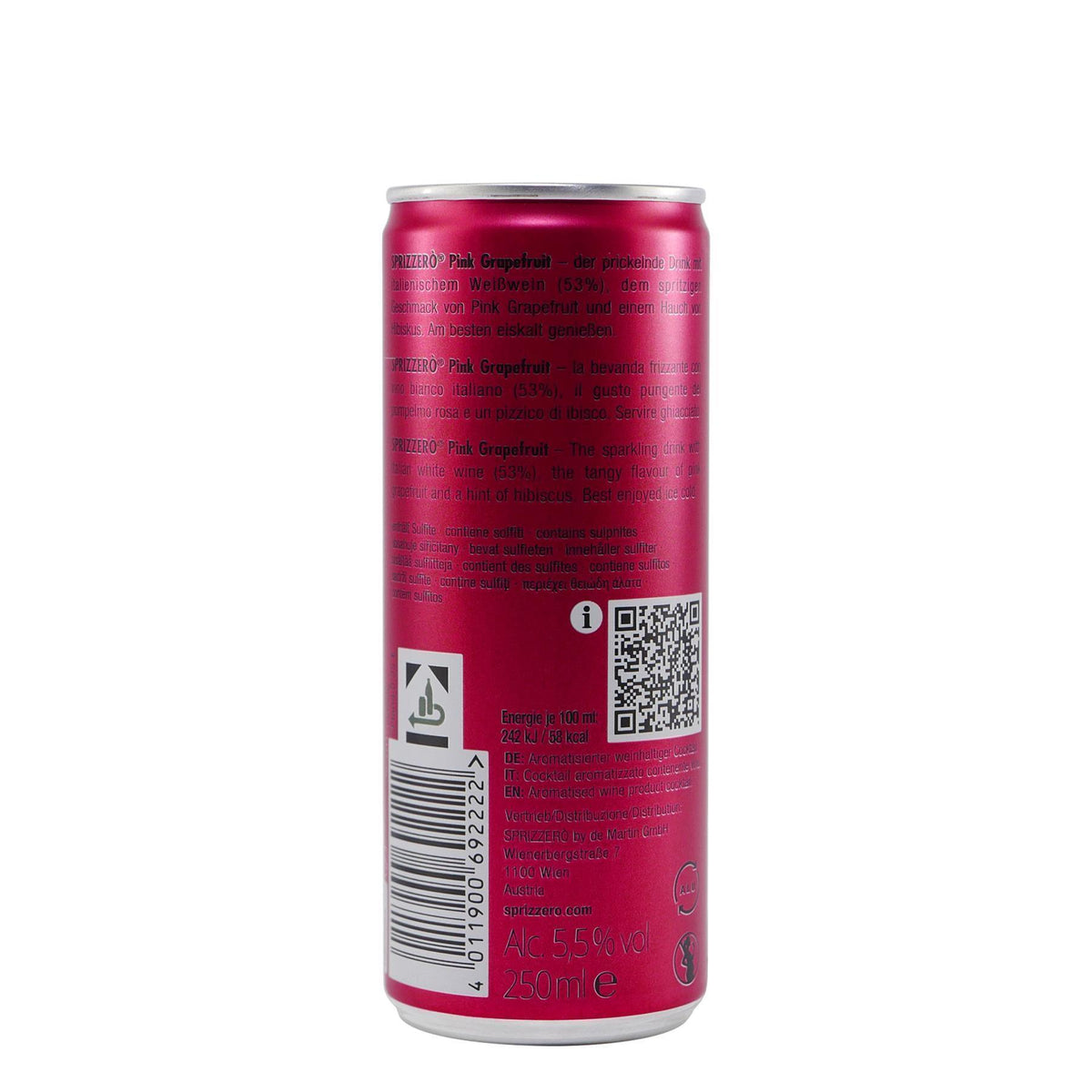 Sprizzero Pink Grapefruit (12 x 0,25L) EINWEG