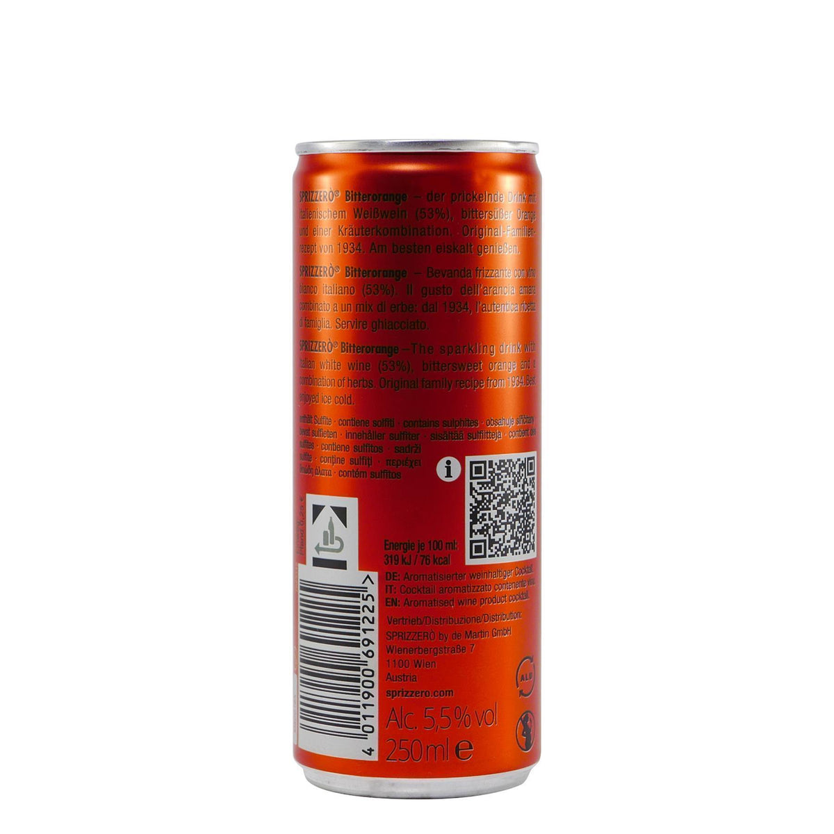 Sprizzero Sprizz Bitterorange (12 x 0,25L) EINWEG