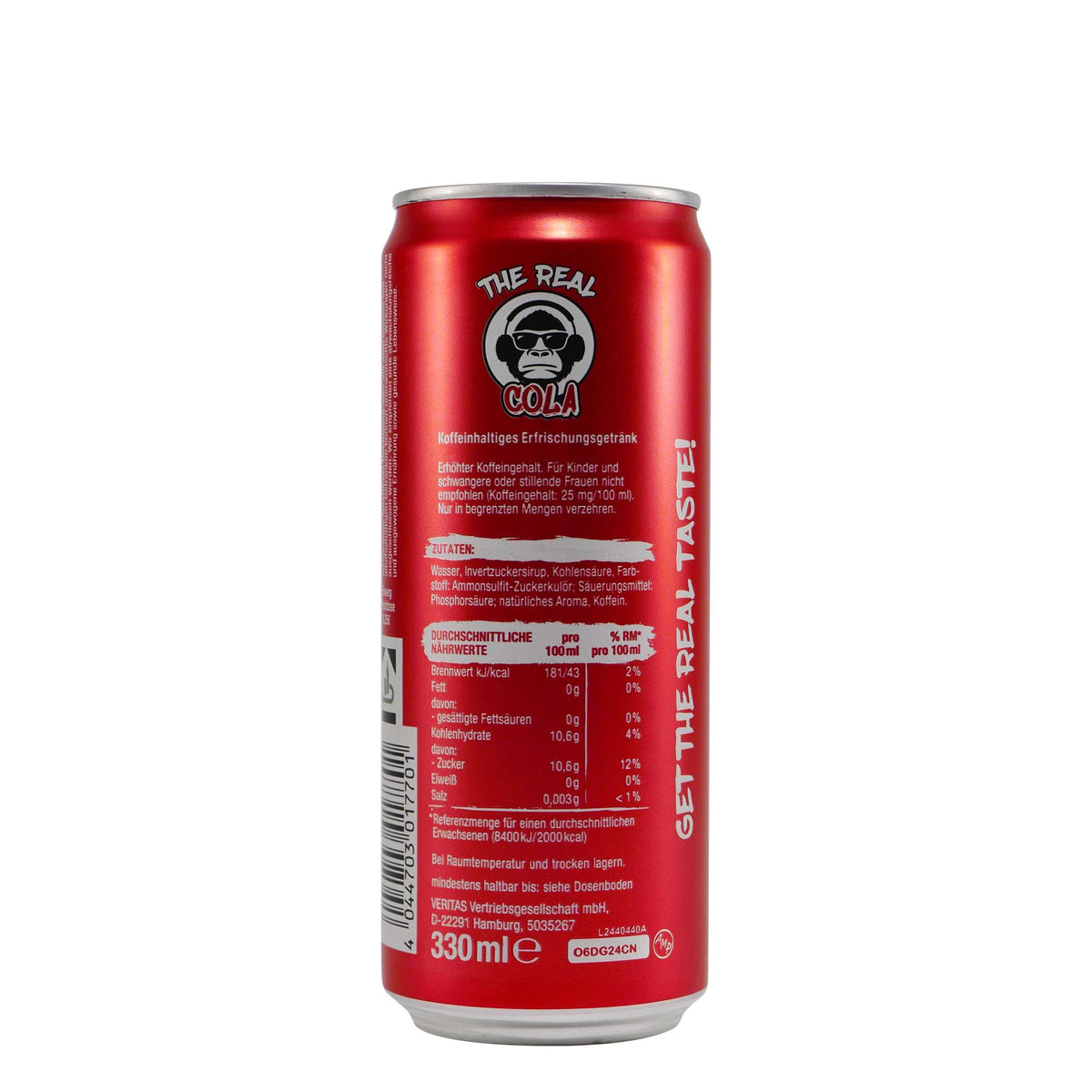 The Real Cola Extra Koffein (24 x 0,33L) EINWEG