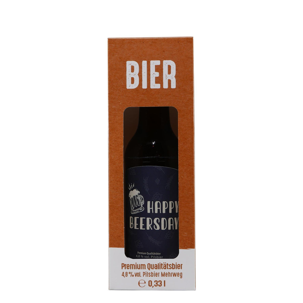 Geschenkverpackung "Happy Beersday" EINWEG
