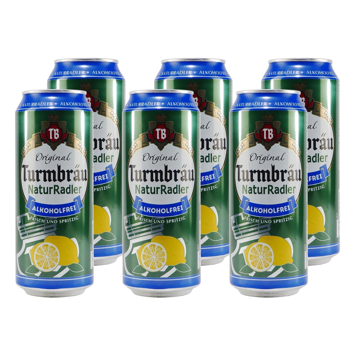 Turmbräu Natur Radler -alkoholfrei- (24 x 0,5L) EINWEG