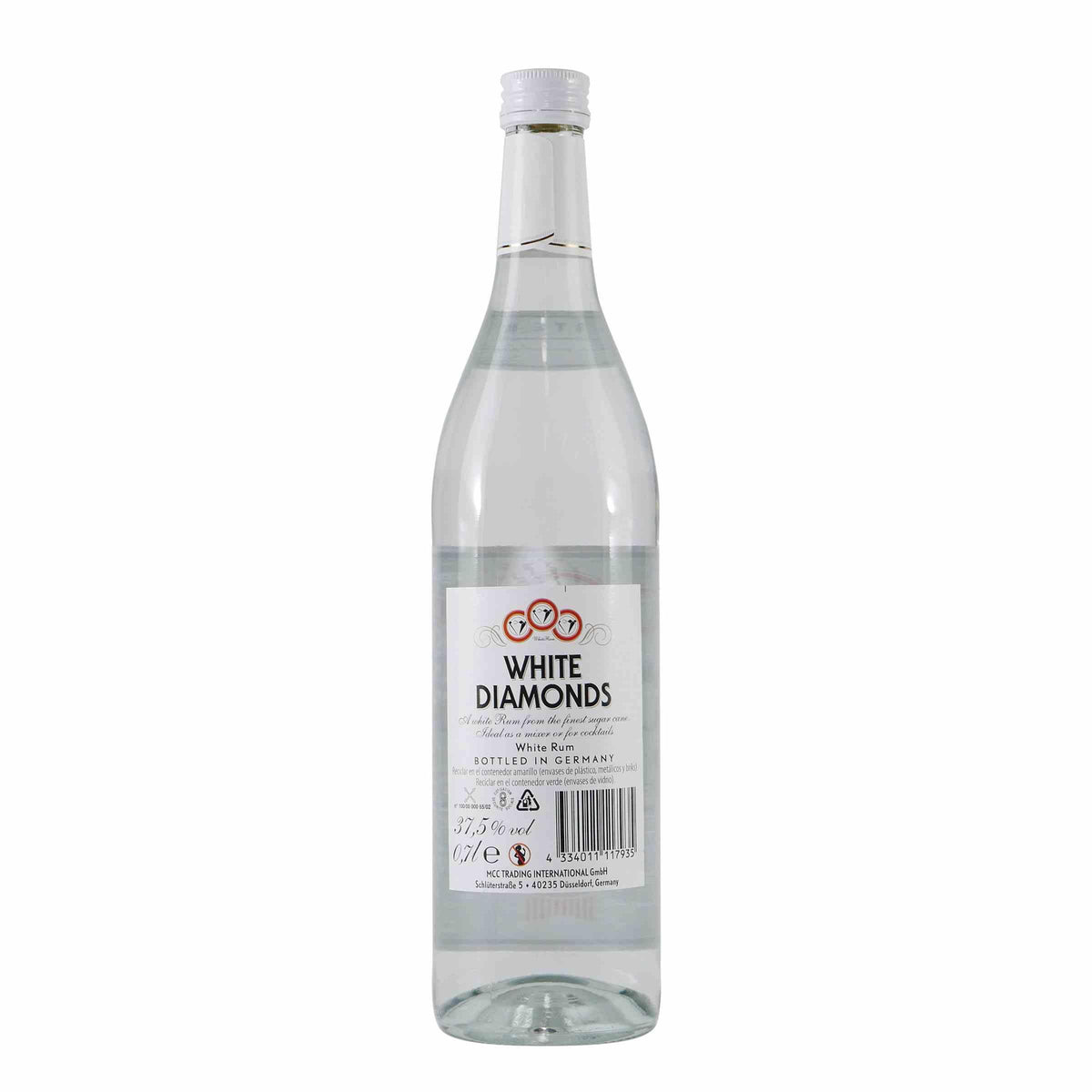 White Diamonds White Rum mit Geschenk-Holzkiste